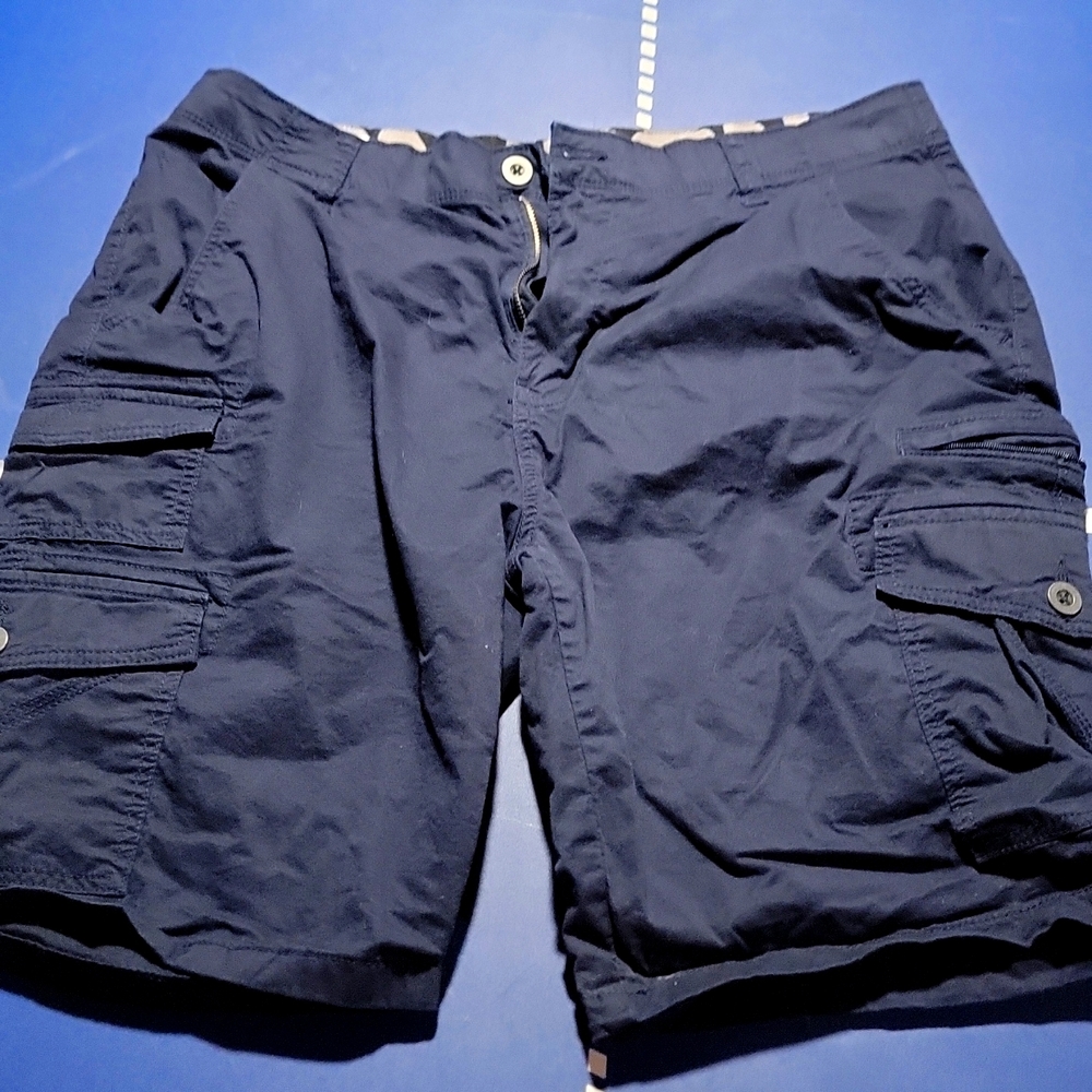 cargo shorts BDU style navy